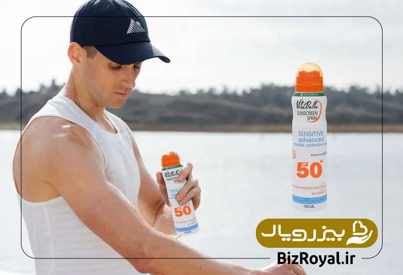 اسپری ضد آفتاب spf 50 برند ویتابلا ایتالیا اورجینال