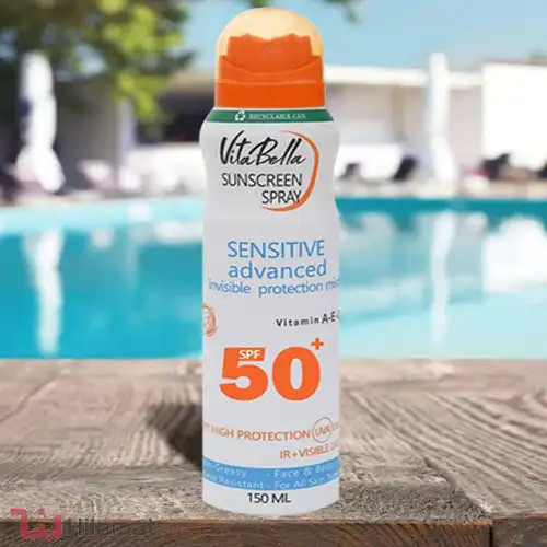 اسپری ضد آفتاب spf 50 برند ویتابلا ایتالیا اورجینال