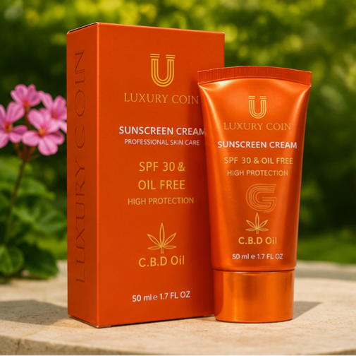 کرم ضد آفتاب spf30 حجم 40 میل برند لاکچری کوین فرانسه اورجینال