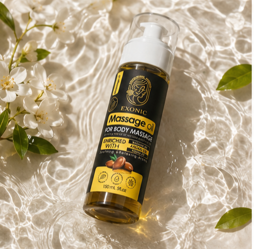 روغن مخصوص ماساژ بدن اکسونیک حاوی روغن بادام شیرین و روغن یاس حجم 200 میل