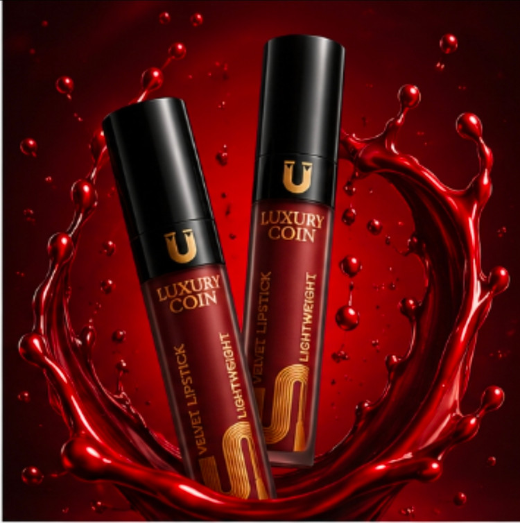 رژلب مایع لاکچری کوین کد ۱۲۴ بدون سرب ساخت فرانسه اورجینال