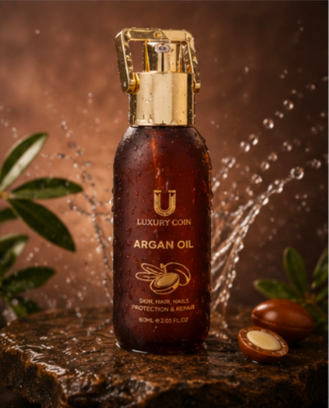 روغن تقویت و پر پشت کننده مو و ابرو آرگان برند لاکچری کوین فرانسه